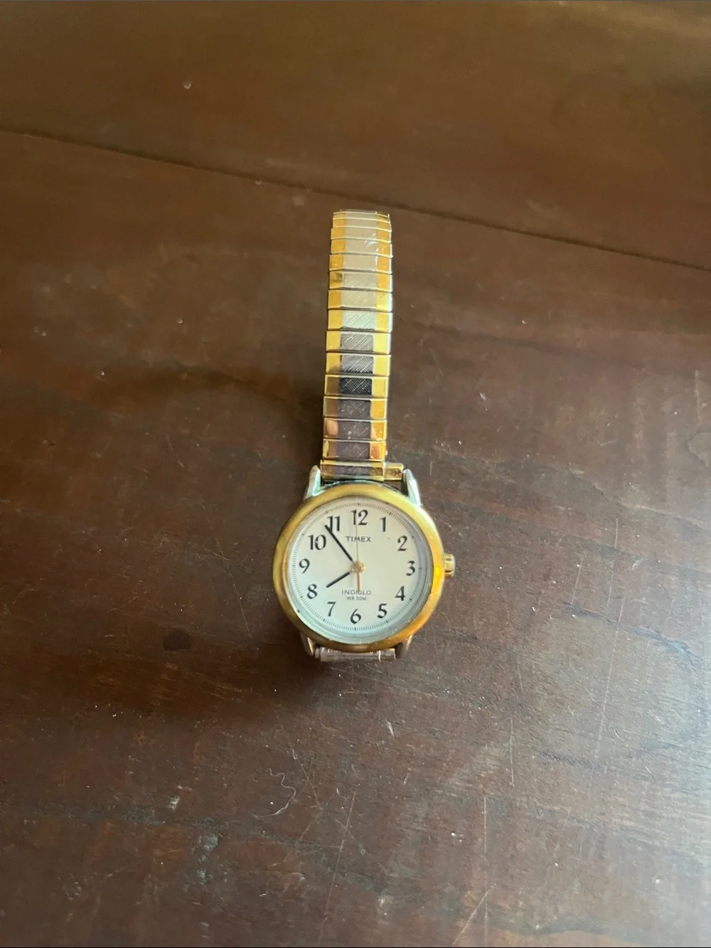 Timex Two-Tone Bracelet Watch with White Dial
